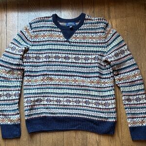 Polo by Ralph Lauren Fair Isle Sweater - Navy and Cream